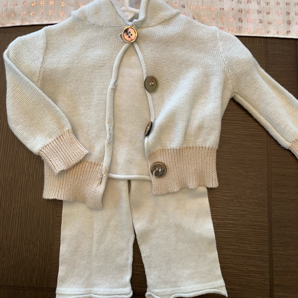 Bloom 3 pc set w/ cardi, top, and pants